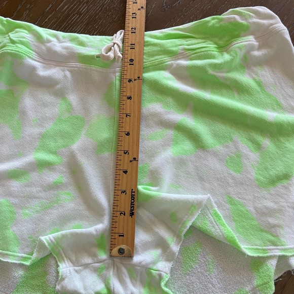 Sundry Shorts Womens Size 4 Lime White Pull On Drawstring Sweat - Picture 8 of 9